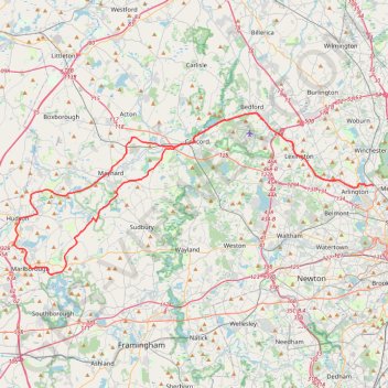 Trace GPS Hudson Snack Loop, itinéraire, parcours