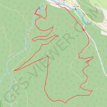 Trace GPS Cascade du louch et source du lauzet, itinéraire, parcours