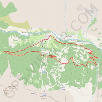 Trace GPS Boucle du Réal, itinéraire, parcours