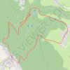 Trace GPS Cascade d'Angon, itinéraire, parcours