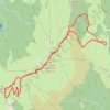 Trace GPS Le Senepy à ski départ des Merlins, itinéraire, parcours