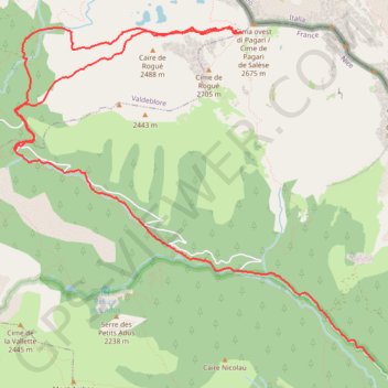 Trace GPS Baisse de Rogué, itinéraire, parcours