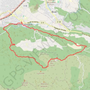 Trace GPS Pilon-roi, itinéraire, parcours