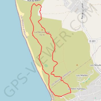 Trace GPS Carteret (50270), itinéraire, parcours