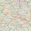 Trace GPS Traversée de Paris d'ouest en est, itinéraire, parcours