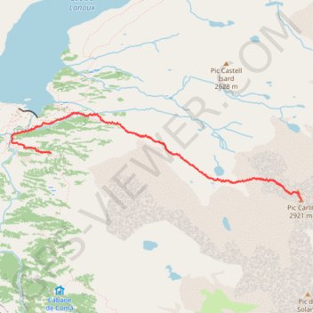 Trace GPS Ascension du pic carlit, itinéraire, parcours