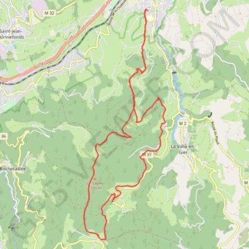 Trace GPS La Barbanche depuis Saint-Chamond, itinéraire, parcours