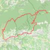 Trace GPS Lourmarin - Mourre Nègre, itinéraire, parcours
