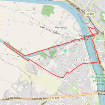 Trace GPS Le pont-canal, boulevard de l'eau - Pays de l'Agenais, itinéraire, parcours