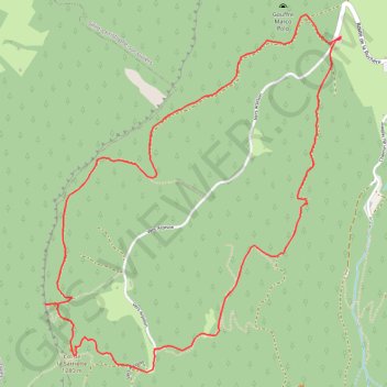 Trace GPS Col de la Sarriette, itinéraire, parcours