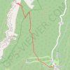 Trace GPS Arche Miracle directe depuis le col de Marcieu (Chartreuse), itinéraire, parcours