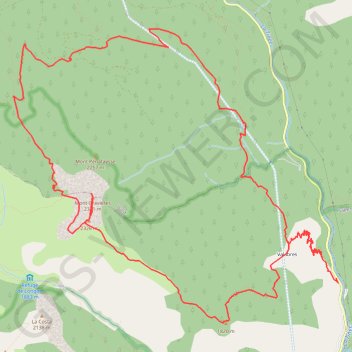 Trace GPS Mont Gravières par Valabres, itinéraire, parcours