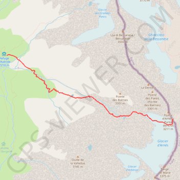 Trace GPS Col d'Arnès, itinéraire, parcours