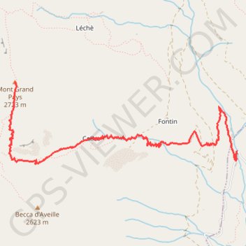 Trace GPS Gran Pays, itinéraire, parcours