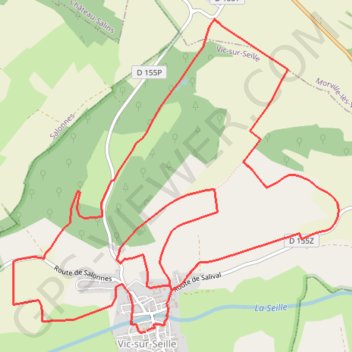 Trace GPS Circuit du Bois des Loups, itinéraire, parcours