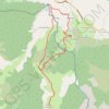 Trace GPS La Cascade de Clars via l'Ubac de Brainée et la Montagne des Louquiers, itinéraire, parcours