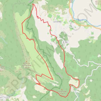 Trace GPS Baro Depuis Col de SOUBEYRAN, itinéraire, parcours