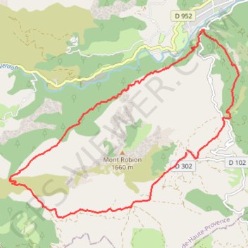 Trace GPS Castellane, itinéraire, parcours