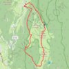 Trace GPS Menthières-Gd Crêt d'Eau 12Km, itinéraire, parcours