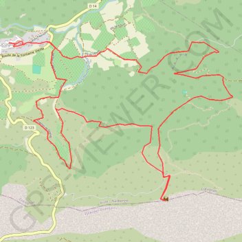 Trace GPS Cucugnan Quéribus, itinéraire, parcours