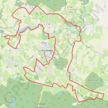 Trace GPS La Bouexière-Chevré, itinéraire, parcours