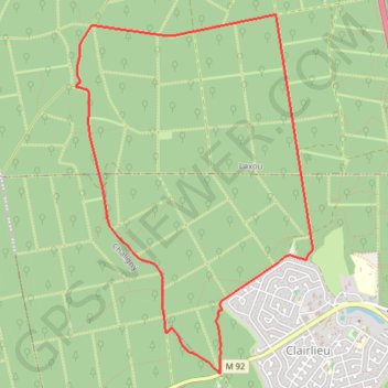 Trace GPS Balade à Clairlieu - Villers-les-Nancy, itinéraire, parcours