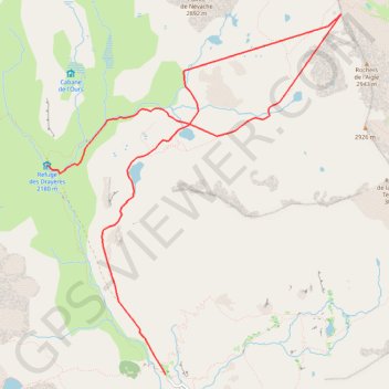 Trace GPS Col des Muandes, itinéraire, parcours