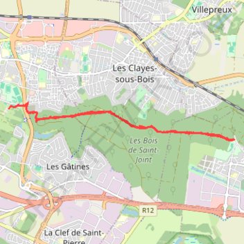Trace GPS Château de Plaisir, itinéraire, parcours