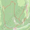Trace GPS Rocher du Grand Sangle par la Combe Suzaire, itinéraire, parcours