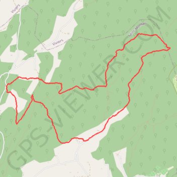 Trace GPS Saint-Montan et bois d'Arcis, itinéraire, parcours