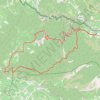 Trace GPS Combes de Veaux - Malaucène, itinéraire, parcours