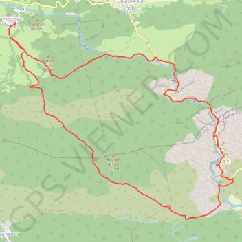 Trace GPS Gorges de Galamus par Nissol, itinéraire, parcours