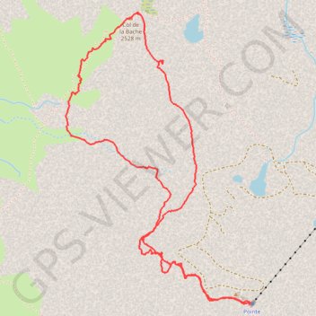 Trace GPS pointe de la masse 7 février, itinéraire, parcours