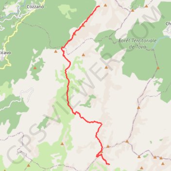 Trace GPS Refuge d'Usciolu, itinéraire, parcours