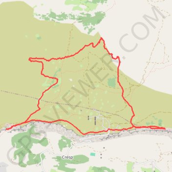 Trace GPS Plateau de Calern, itinéraire, parcours