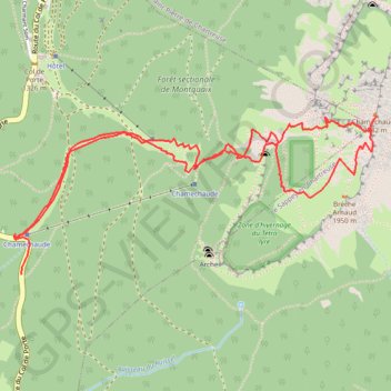 Trace GPS Chamechaude W (Chartreuse), itinéraire, parcours