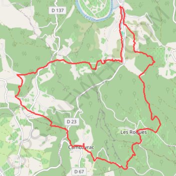 Trace GPS Tour de la vallée du Bondoire - Cambayrac, itinéraire, parcours