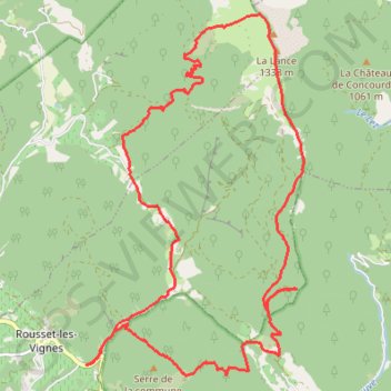 Trace GPS La Lance, itinéraire, parcours