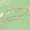 Trace GPS Les rochers des Rams (Mont Ventoux), itinéraire, parcours