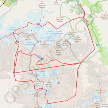 Trace GPS Casse déserte - col des Chamois (variante Aigle), itinéraire, parcours