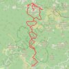Trace GPS Col de Belle Barbe à aux Suviéres, itinéraire, parcours