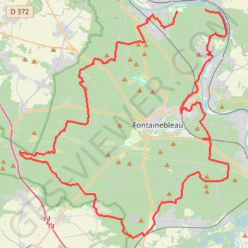 Trace GPS Tour du Massif de Fontainebleau - nouvelle version, itinéraire, parcours