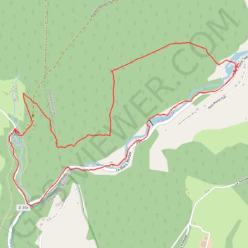 Trace GPS Le pont poirot Ballade du GANA, itinéraire, parcours