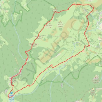 Trace GPS Les Mails Lourdais - Ségus, itinéraire, parcours