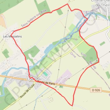 Trace GPS Les Masselins - Chandai, itinéraire, parcours