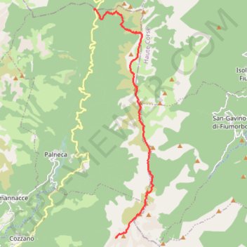 Trace GPS Usciolu-Verde, itinéraire, parcours