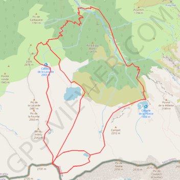 Trace GPS Pic de Montabone par Hillette / Alet, itinéraire, parcours