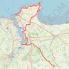 Trace GPS Jouyr 1 Retour Saint Malo, Cancale, Combourg, itinéraire, parcours