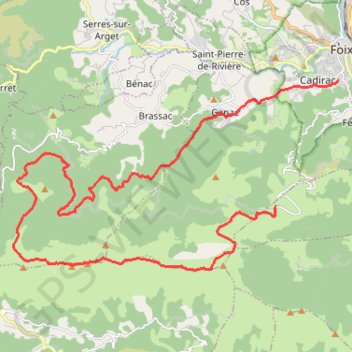 Trace GPS Prat d'Albis, itinéraire, parcours