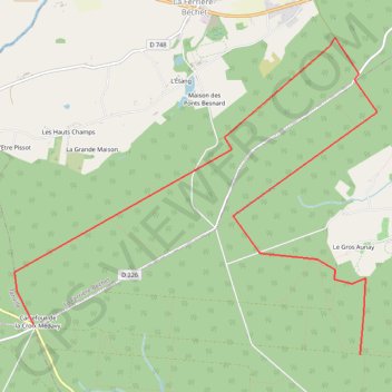 Trace GPS Alençon : La Forêt d'Écouves, itinéraire, parcours